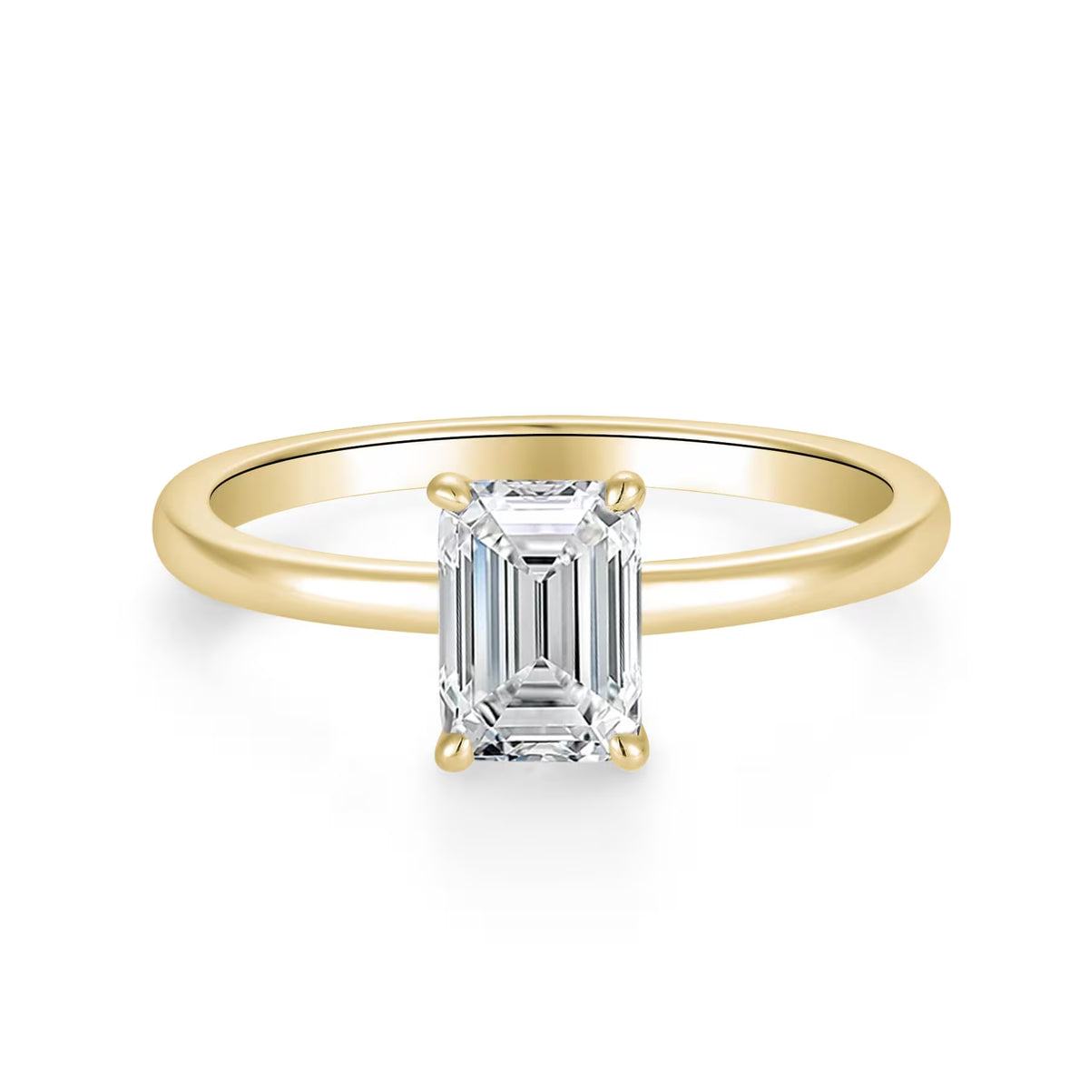 Klassik Emerald 1,00 ct. mit Labordiamant