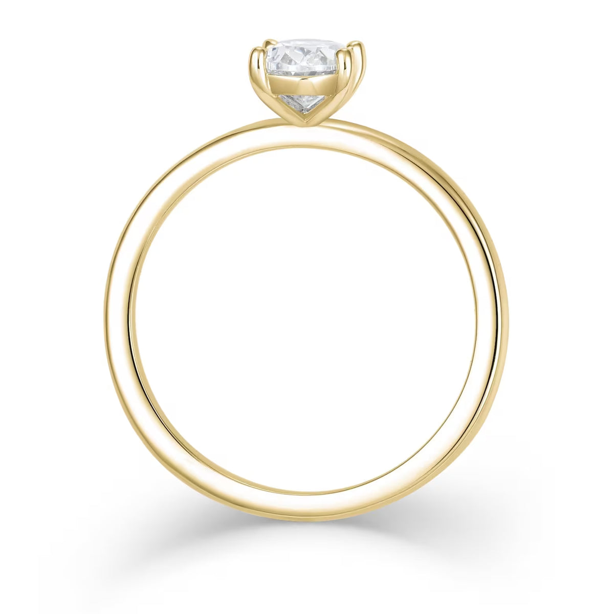Klassik Oval 1,00 ct. mit Labordiamant