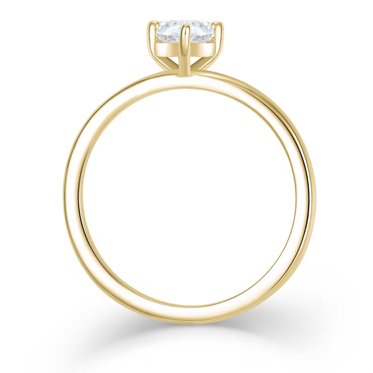 Klassik Pear 1,00 ct. mit Labordiamant