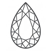 Tropfen Diamantschliff