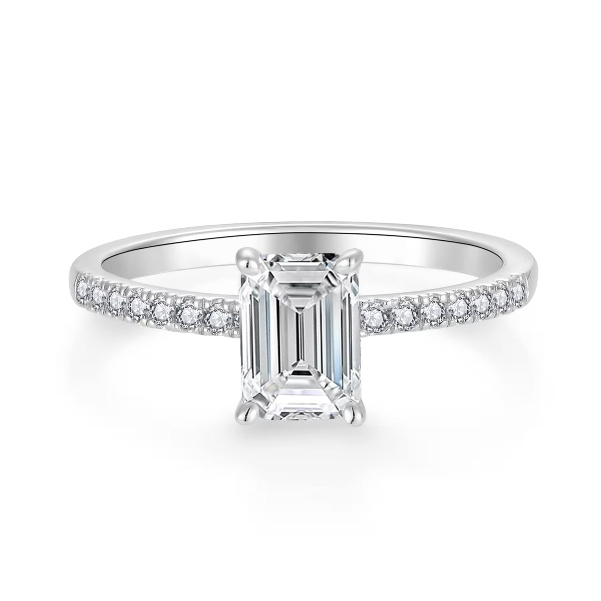 Emerald Pavé 1,16 ct. mit Labordiamant