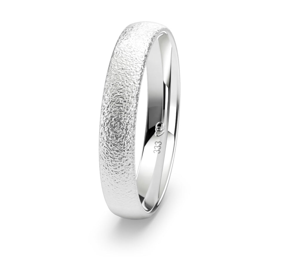 Herrenring 4 mm Eismatt - BREEDIA