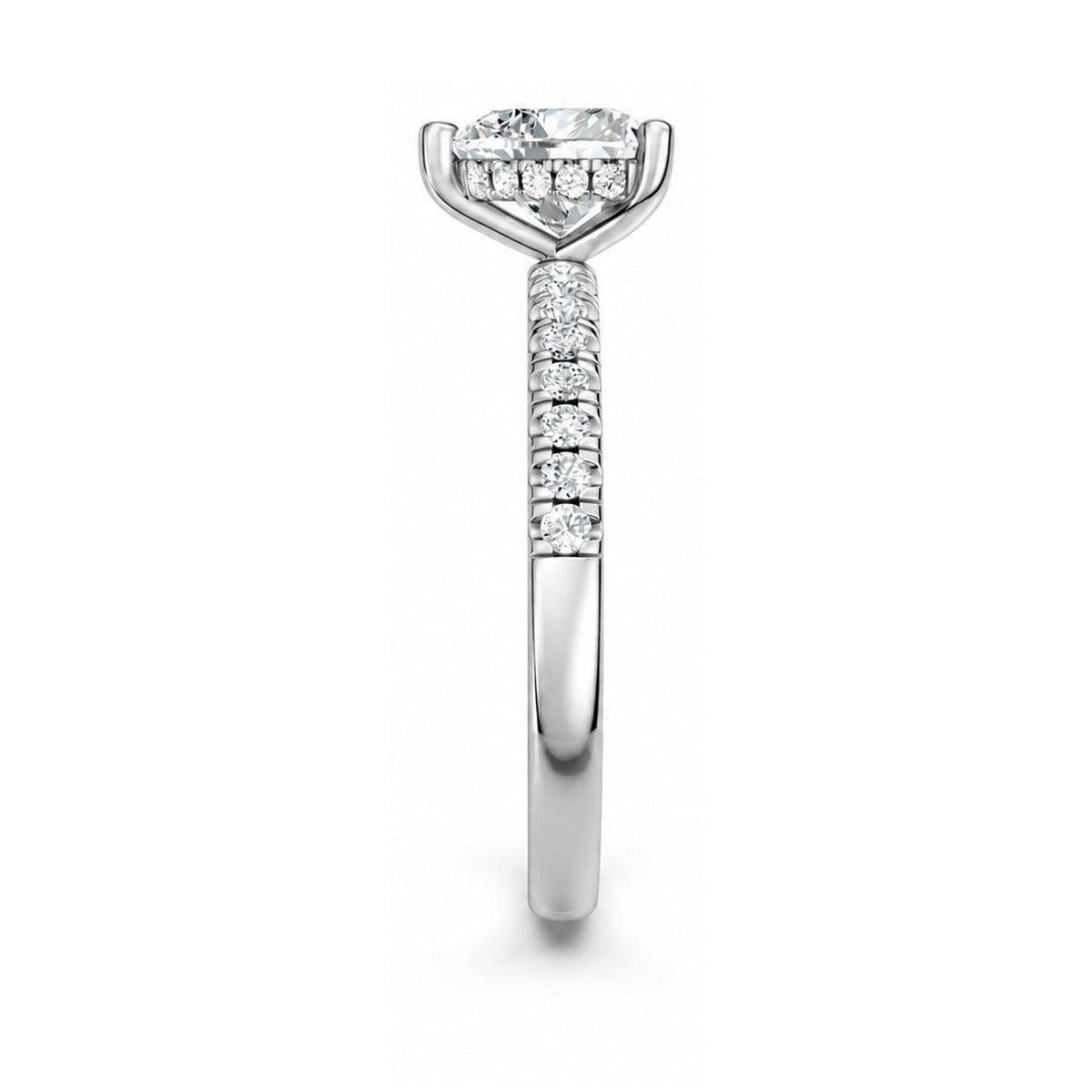 Hidden Halo Heart 1,20 ct. - BREEDIA