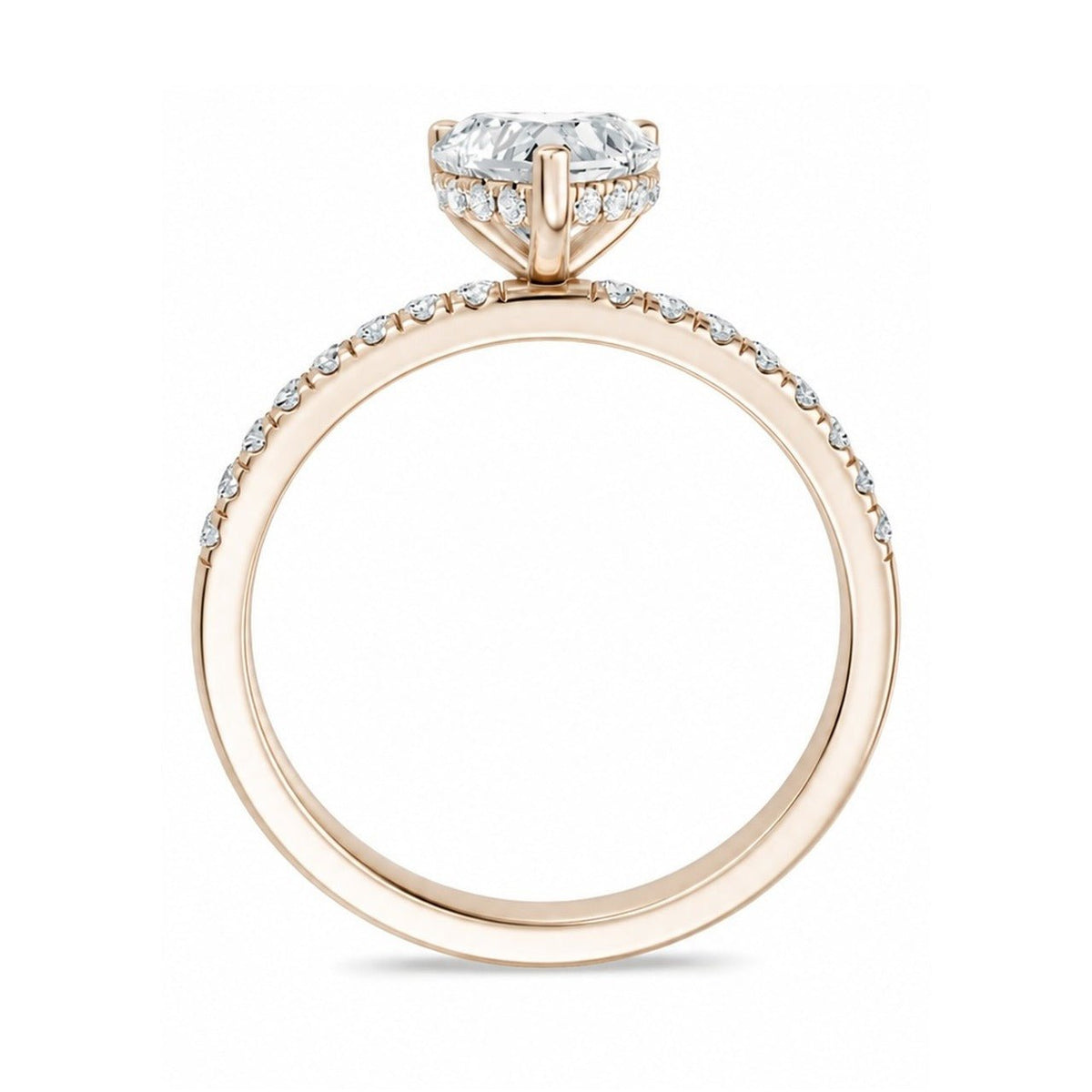Hidden Halo Heart 1,20 ct. - BREEDIA
