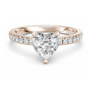 Hidden Halo Heart 1,20 ct. - BREEDIA