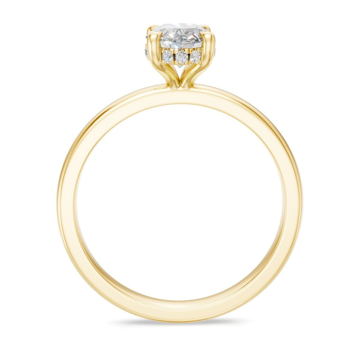 Hidden Halo Oval 1,06 ct. - BREEDIA