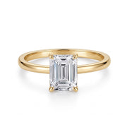 Klassik Emerald 1,50 ct. mit Labordiamant - BREEDIA
