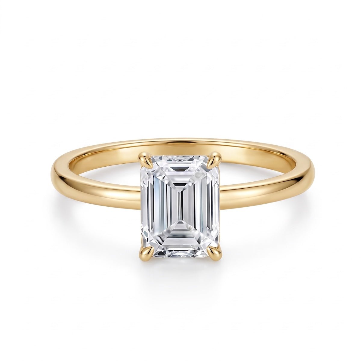 Klassik Emerald 1,50 ct. mit Labordiamant - BREEDIA